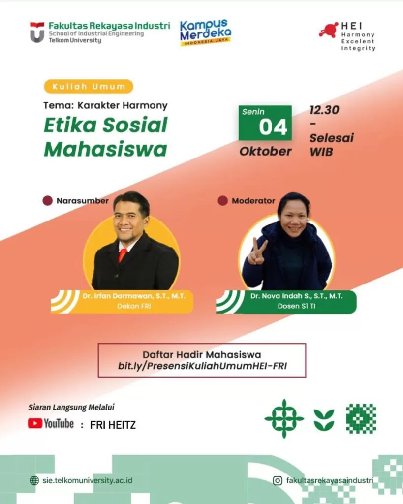Kuliah Umum : Etika Sosial Mahasiswa