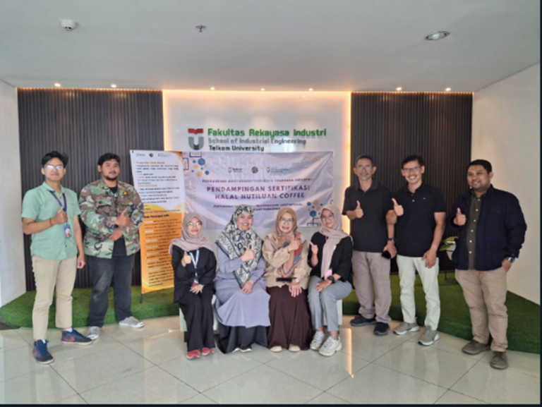Prodi Teknik Industri dan Prodi Sistem Informasi bekerjasama melaksanakan pengabdian masyarakat “Pendampingan Sertifikasi Halal Nutiluan Coffee”